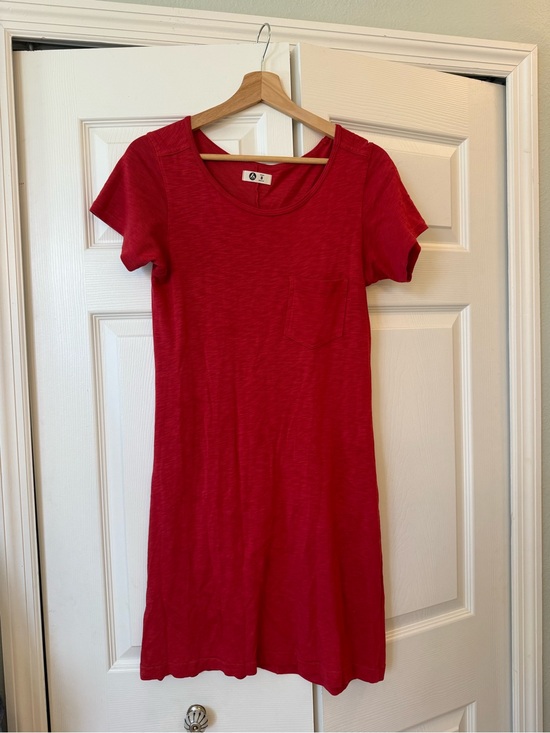 American Giant Dresses & Skirts - American giant red supima cotton mini dress size small LIKE NEW